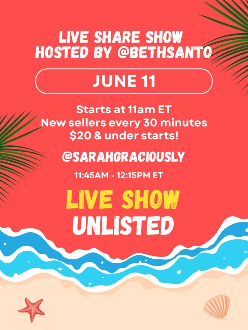 Live Show Unlisted for June 11